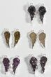 Lot: Amethyst Slice Pendants/Earrings - Pairs #78468-2
